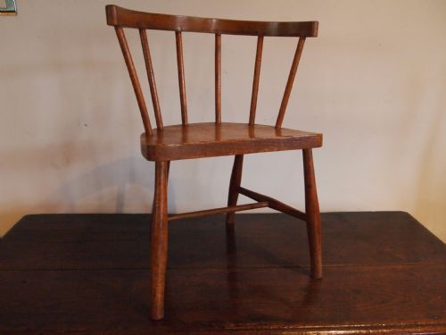 fig 2. Chair Victorian child's primitive Windsor chair c1880