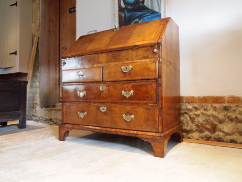 Bureau Desk Walnut George II 36 Inches Wide C1740