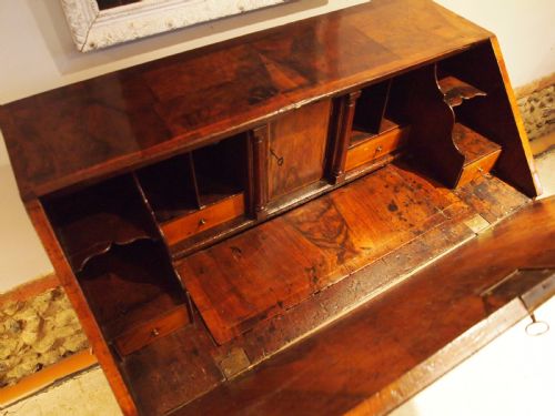 fig 1. Bureau desk Walnut George II 36 inches wide c1740