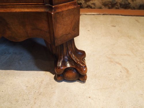 fig 2. Chest of drawers Edwardian Queen Anne burr Walnut small c1910