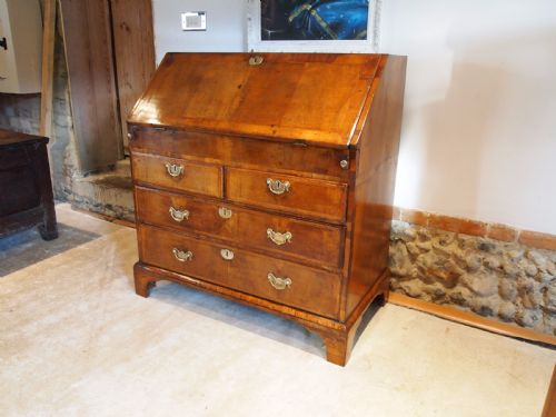 Bureau George II Walnut 36 Inches Wide Eccles Hall Norfolk C1740