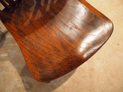 fig 1. Chairs set of 6 Edwardian Windsor Ash and Elm c1910