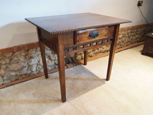 fig 2. Table Arts and Crafts Oak Liberty style c1900