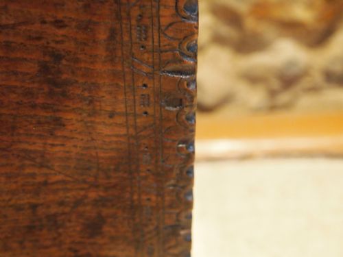 fig 3. Coffer chest box Queen Anne Elm six plank c1700
