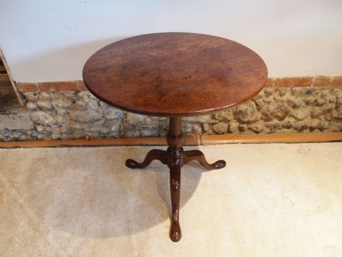 Table George III Cuban Mahogany Birdcage Side Hall Lamp C1790