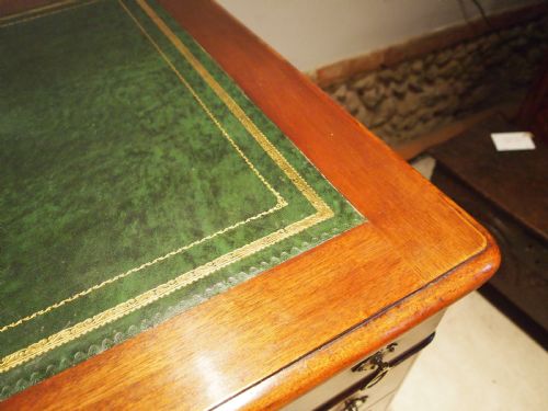 fig 2. Desk Victorian Mahogany arts and crafts 3 part c1880