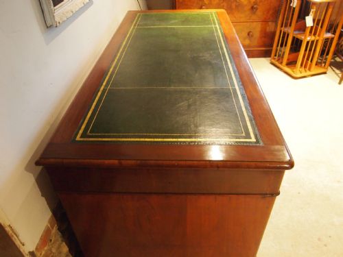 fig 3. Desk Victorian Mahogany arts and crafts 3 part c1880