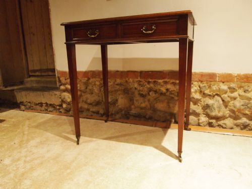 Table Lamp Hall Side Console Edwardian Mahogany C1900