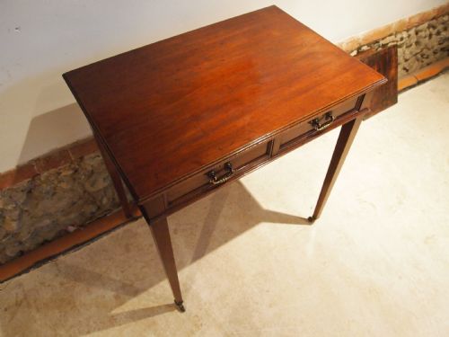 fig 2. Table lamp hall side console Edwardian Mahogany c1900