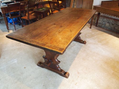 Table Oak Refectory Farmhouse Dining Table C1920