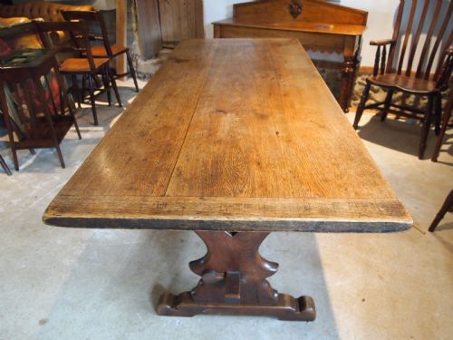 fig 2. Table Oak refectory farmhouse dining table c1920