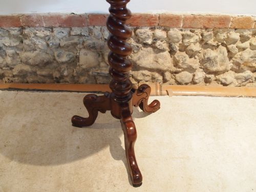 fig 2. Table side hall lamp Walnut and inlaid games c1880