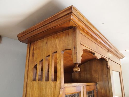fig 2. Wardrobe chest of drawers Arts and Crafts Ash c1900