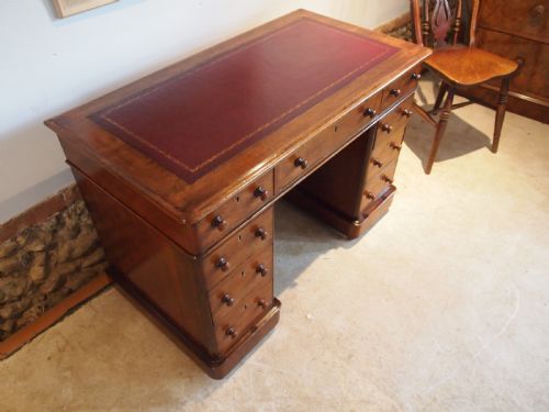 Desk Victorian Mahogany Small Size C1850