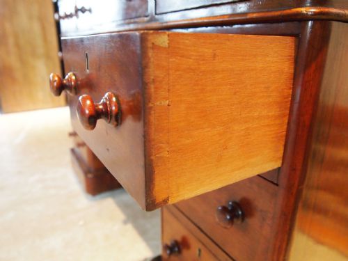 fig 1. Desk Victorian Mahogany small size c1850