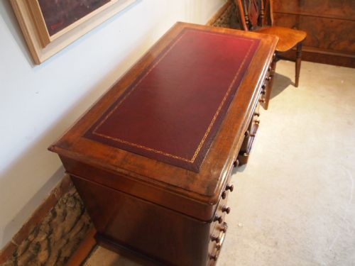 fig 3. Desk Victorian Mahogany small size c1850