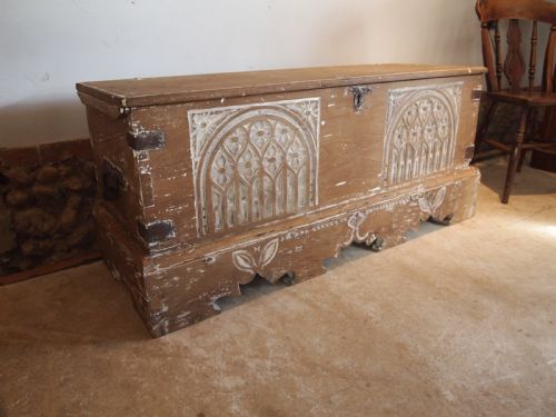 Coffer Chest Blanket Box Spanish Walnut C1700