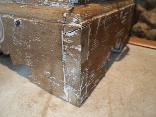 fig 1. Coffer chest blanket box Spanish Walnut c1700
