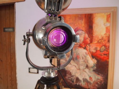 fig 3. Lamp Strand Theatre lamp light polished c1920