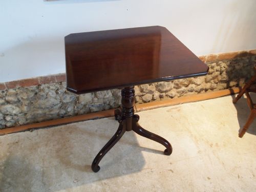 Table Fine George III Lamp Wine Hall Side Cuban Mahogany C1810