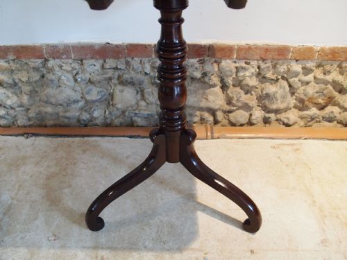 fig 2. Table fine George III lamp wine hall side Cuban Mahogany c1810