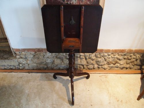 fig 3. Table fine George III lamp wine hall side Cuban Mahogany c1810