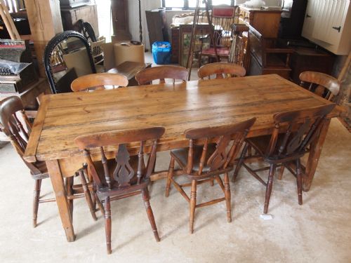 fig 1. Table refectory farmhouse dining George III Pine c1810