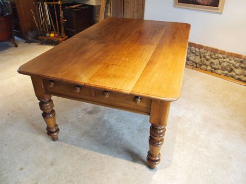 Table Victorian Oak Dining Refectory Farmhouse C1880