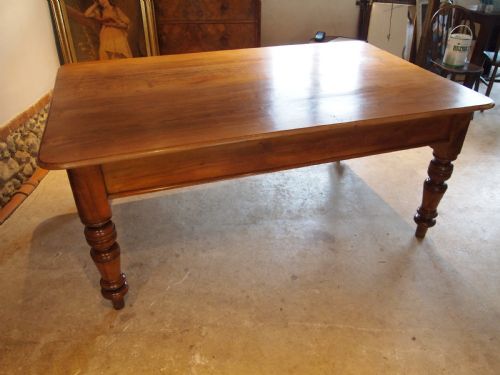 fig 1. Table Victorian Oak dining refectory farmhouse c1880