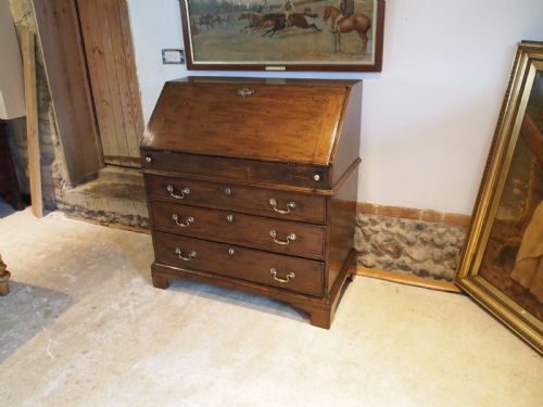 fig 2. Bureau George II Oak c1740