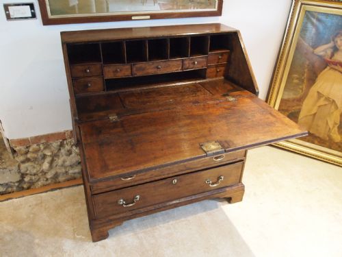 fig 3. Bureau George II Oak c1740