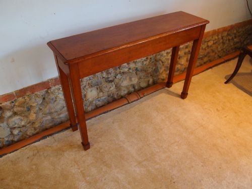 Table Hall Console Side Lamp Slim Victorian Mahogany C1880
