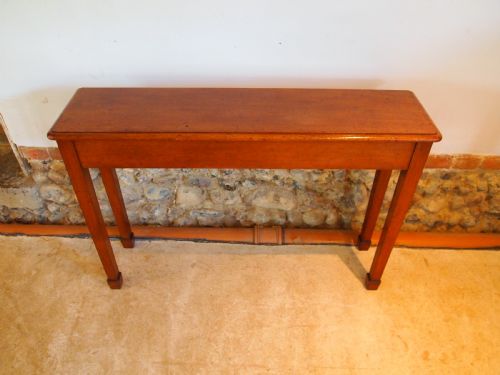 fig 1. Table hall console side lamp slim Victorian Mahogany c1880