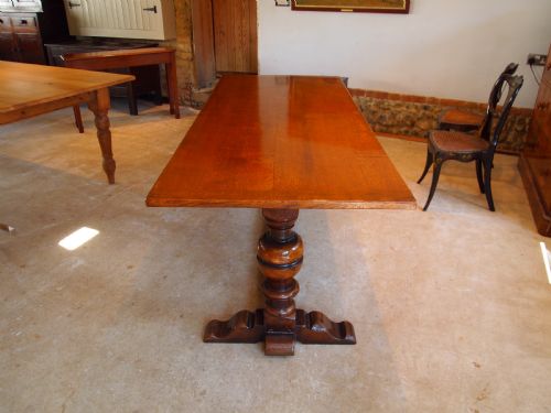 Table Oak Refectory Dining Farmhouse C1920
