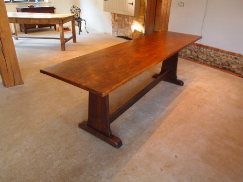 Table Arts and Crafts Oak Refectory Dining Farmhouse Oak C1900