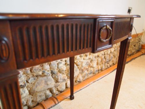 fig 2. Table hall lamp side console Victorian Mahogany c1890