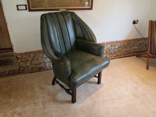 Armchair Stunning Edwardian Leather Mahogany C1900