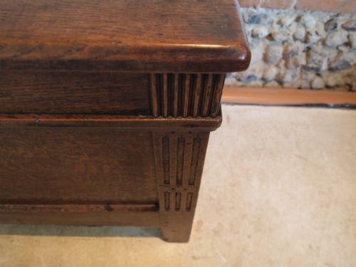 fig 3. Chest coffer blanket box Queen Anne Oak c1700