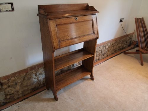 Bureau Bookcase Arts and Crafts Oak C1900