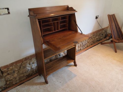 fig 2. Bureau bookcase Arts and Crafts Oak c1900