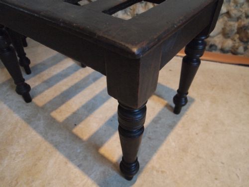 fig 1. Pair of Victorian ebonised luggage stands c1880