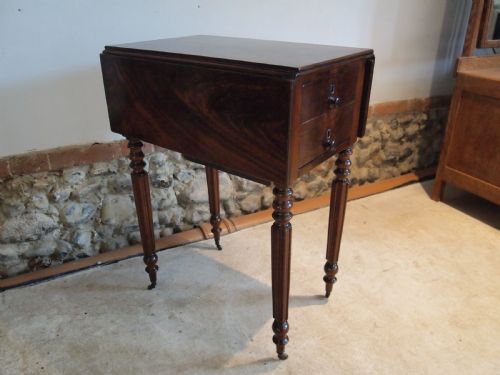 Table Work Lamp Hall Side Console William IV Mahogany C1830