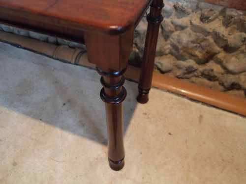 fig 2. Settle bench window seat William IV Mahogany c1830