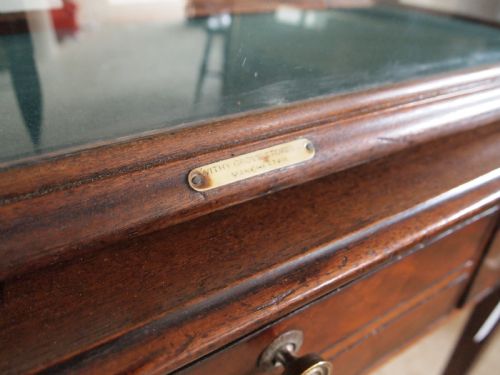 fig 3. Display cabinet shop haberdashery Victorian Mahogany c1880