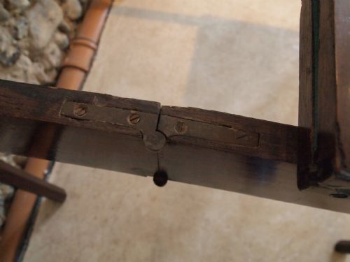 fig 2. Table card hall console lamp George III Mahogany c1800
