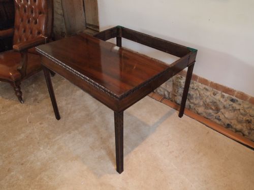 fig 3. Table card hall console lamp George III Mahogany c1800