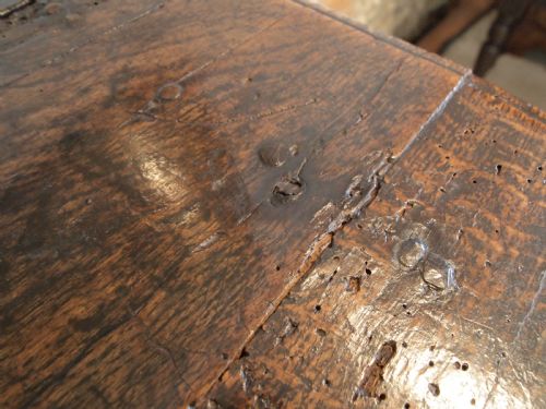 fig 2. Table Charles II Oak side hall lamp c1680