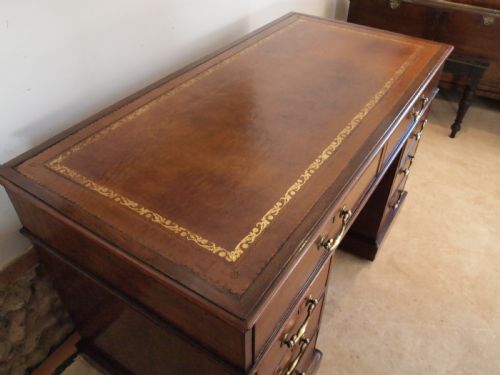 fig 1. Desk very rare fine George III Mahogany c1790