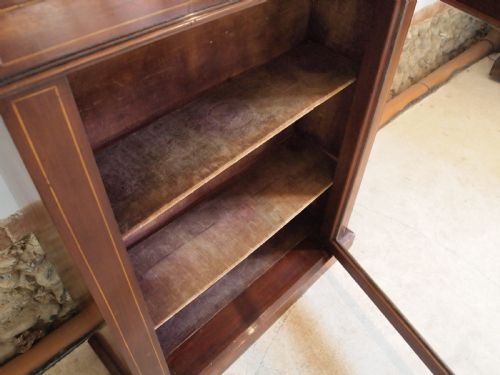 fig 1. Cabinet display pier cabinet Victorian Mahogany c1880