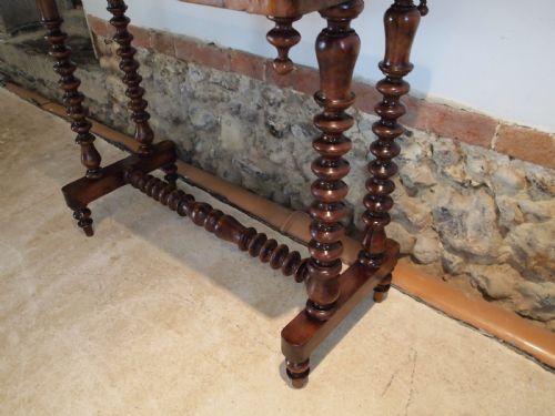 fig 2. Table hall lamp console Victorian Walnut c1880
